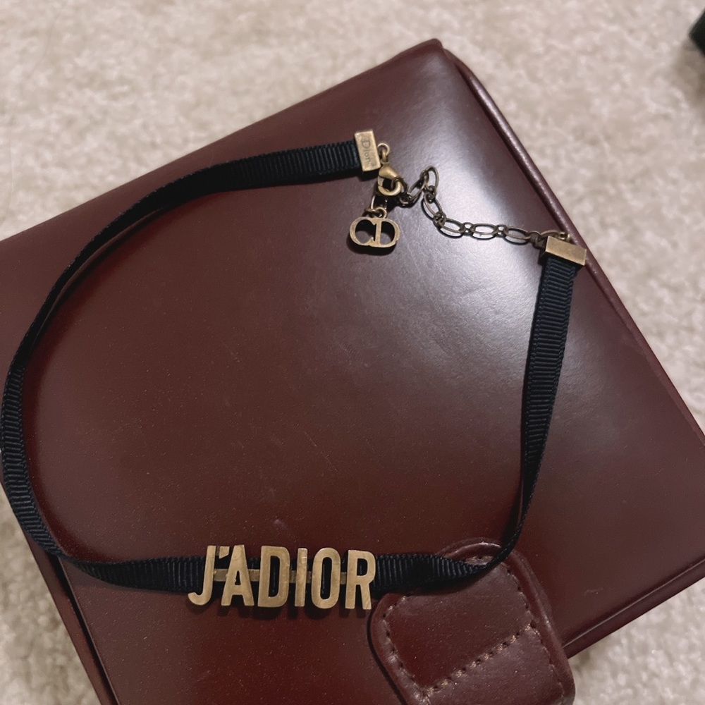 Dior - Ribbon Gold Choker Necklace